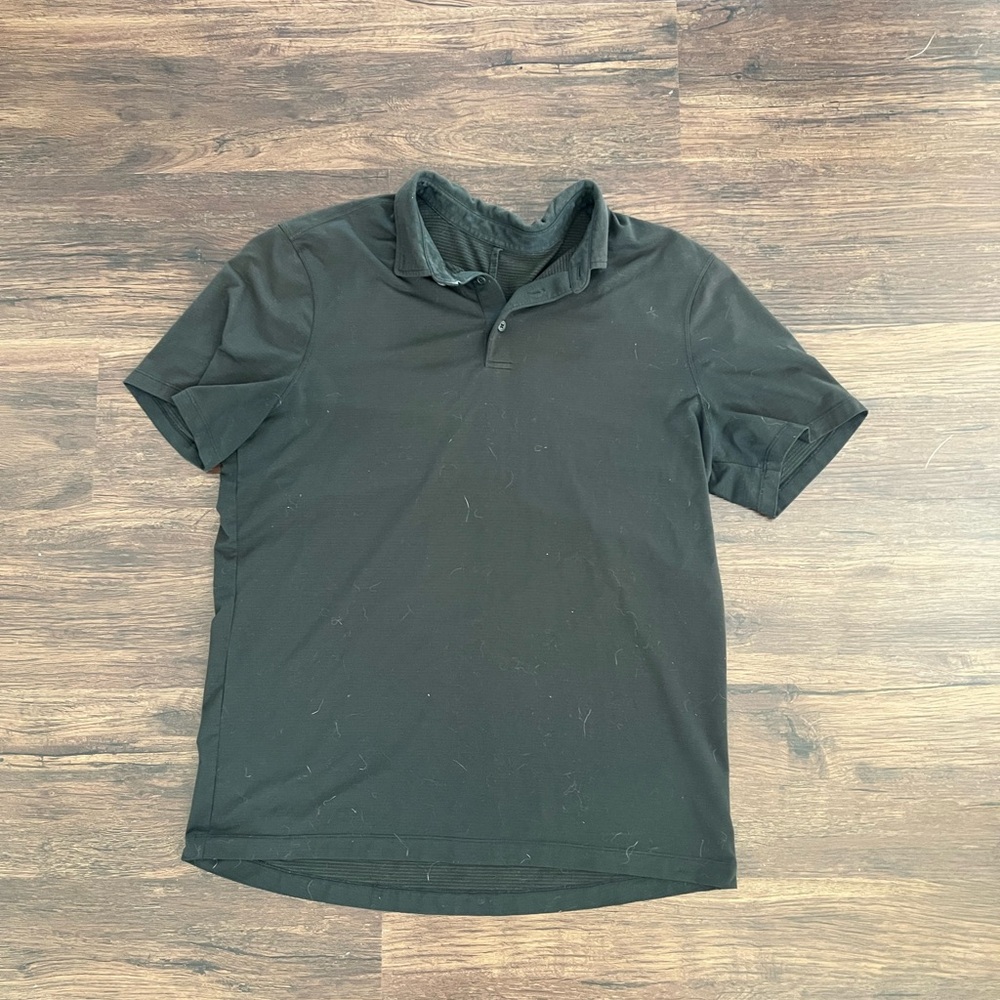 Classic Black Men's lululemon evolution Polo Shirt
